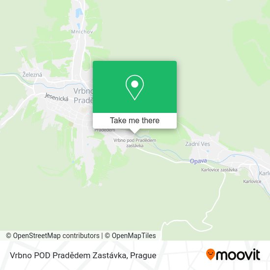 Vrbno POD Pradědem Zastávka map