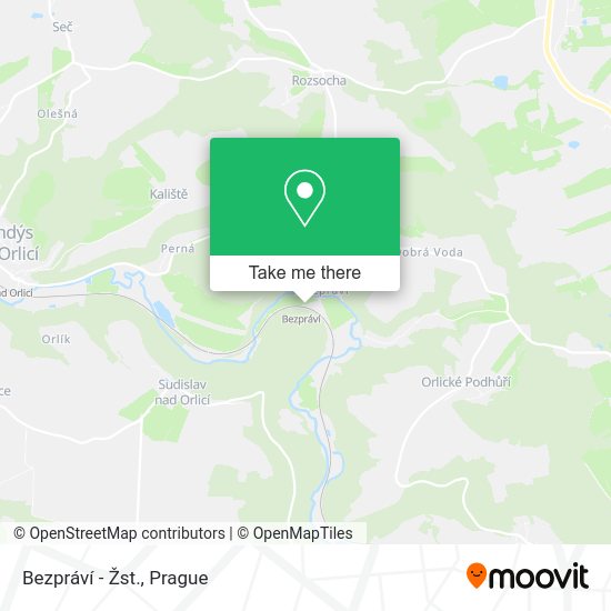 Bezpráví - Žst. map