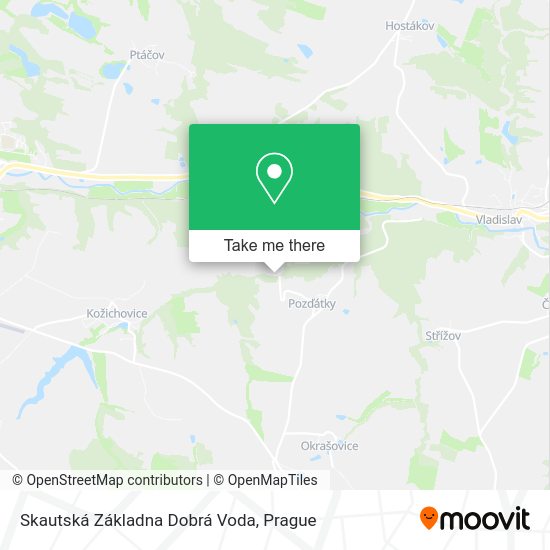 Skautská Základna Dobrá Voda map