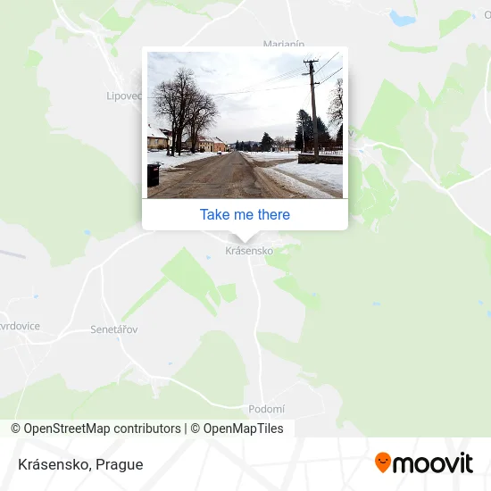 Карта Krásensko