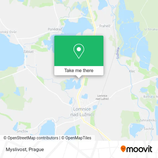 Карта Myslivost