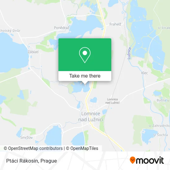 Карта Ptáci Rákosin