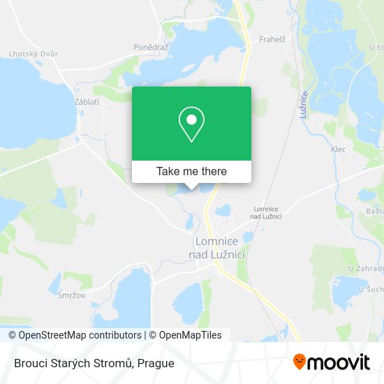 Brouci Starých Stromů map
