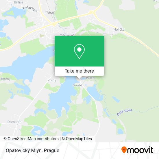Opatovický Mlýn map