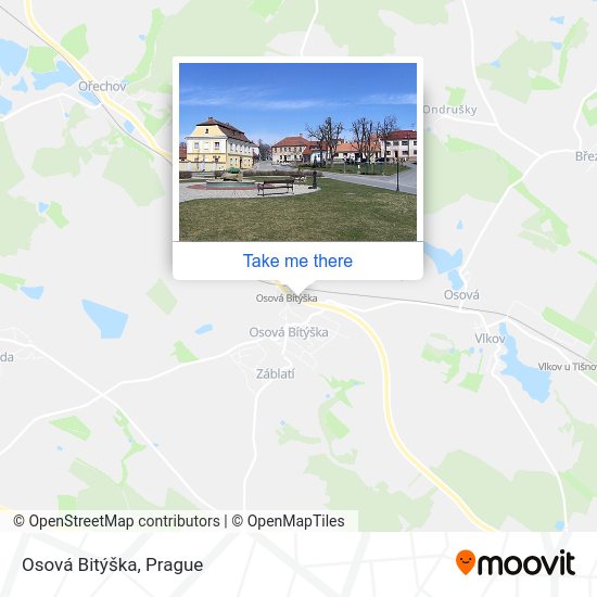 Osová Bitýška map