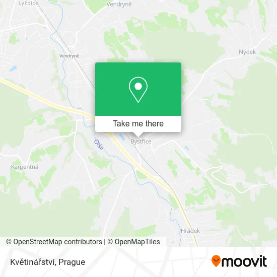 Květinářství map