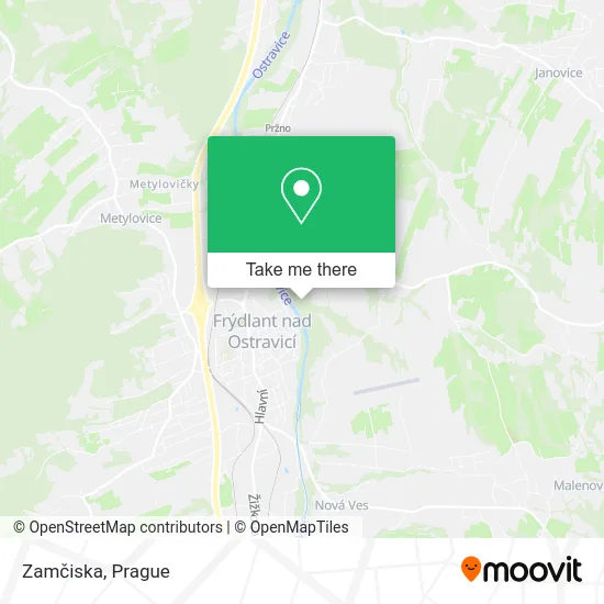 Карта Zamčiska