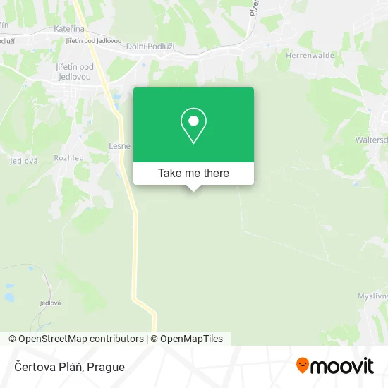 Карта Čertova Pláň