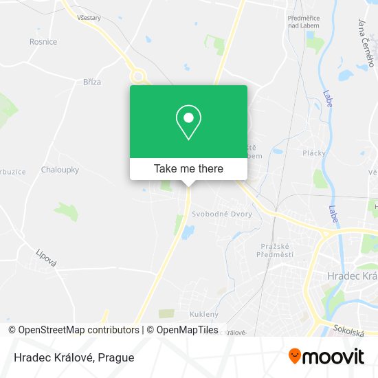Hradec Králové map