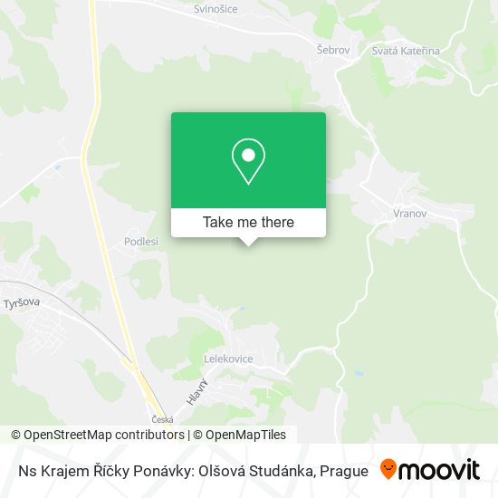 Ns Krajem Říčky Ponávky: Olšová Studánka map