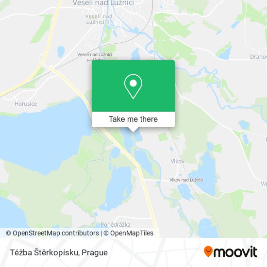 Těžba Štěrkopísku map