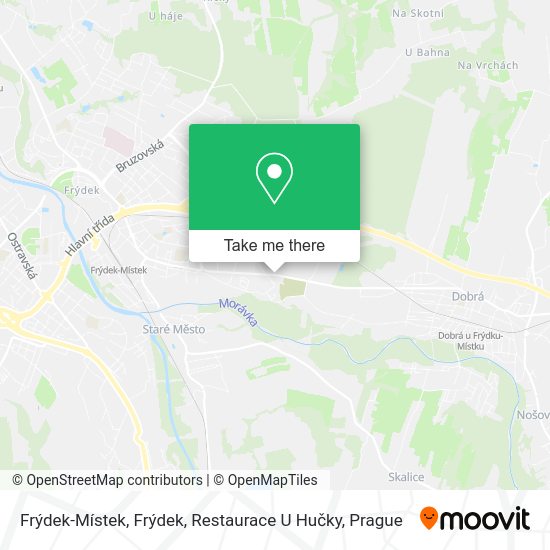 Frýdek-Místek, Frýdek, Restaurace U Hučky map