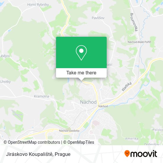 Jiráskovo Koupaliště map