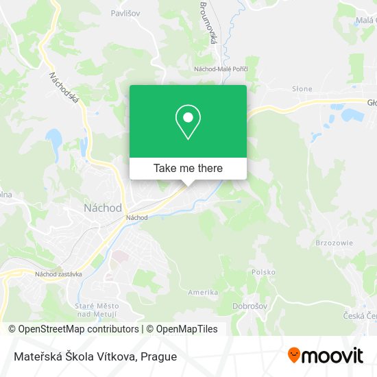 Mateřská Škola Vítkova map