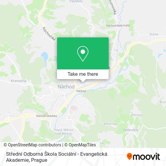 Střední Odborná Škola Sociální - Evangelická Akademie map