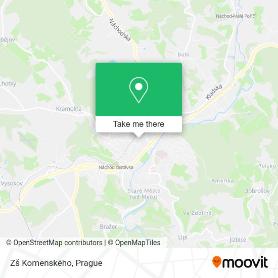 Zš Komenského map