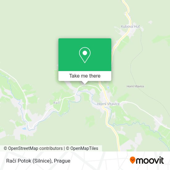 Račí Potok (Silnice) map