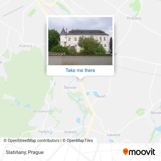 Карта Slatiňany