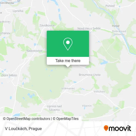 Карта V Loučkách