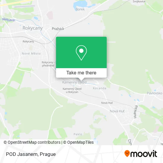 Карта POD Jasanem