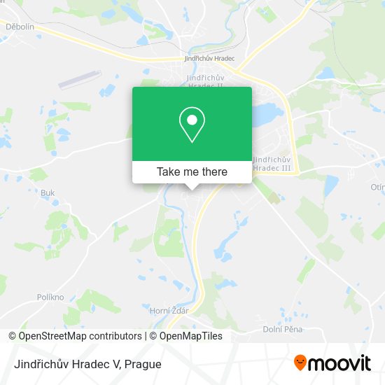Jindřichův Hradec V map