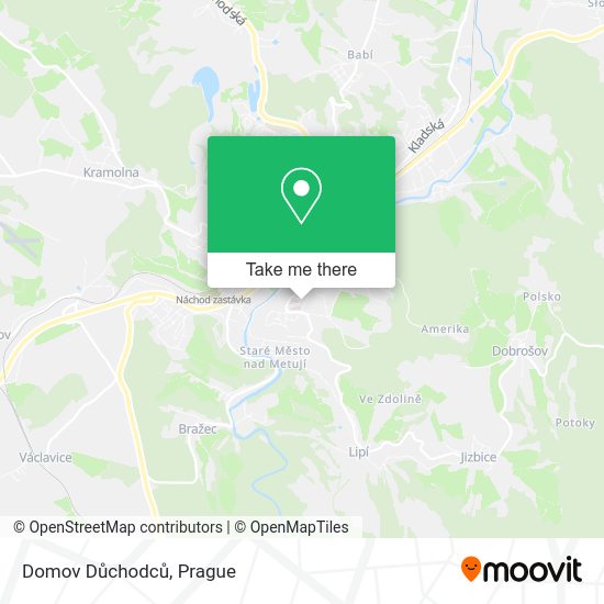 Domov Důchodců map
