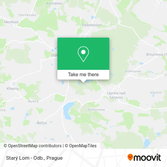 Карта Starý Lom - Odb.