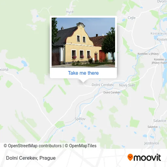 Карта Dolní Cerekev