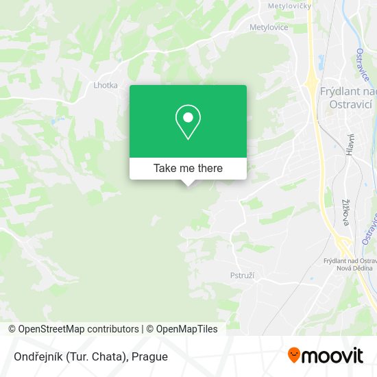 Ondřejník (Tur. Chata) map