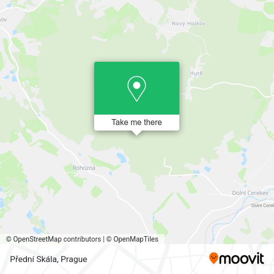 Přední Skála map