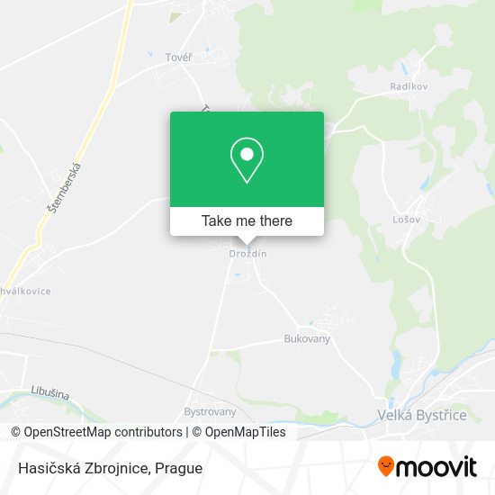 Hasičská Zbrojnice map