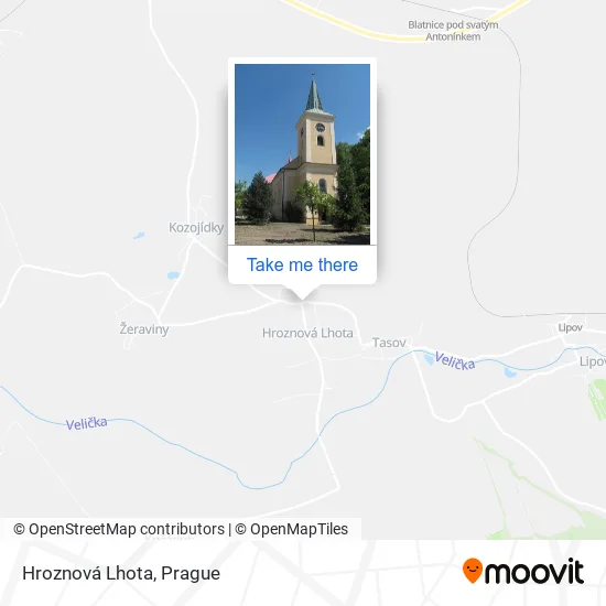 Карта Hroznová Lhota