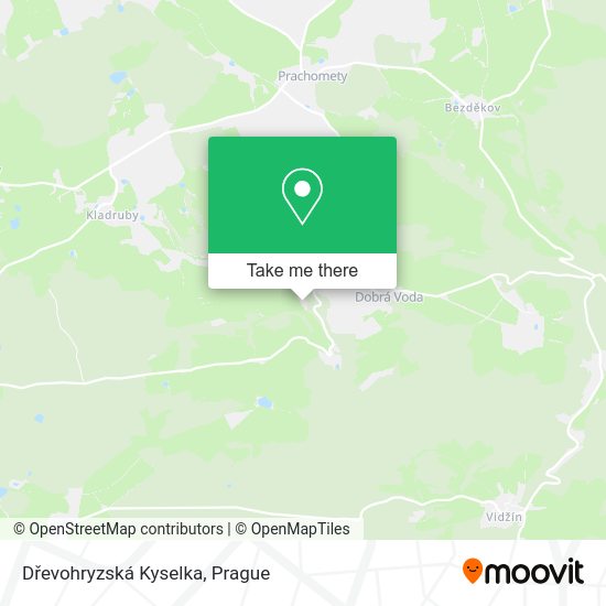 Карта Dřevohryzská Kyselka