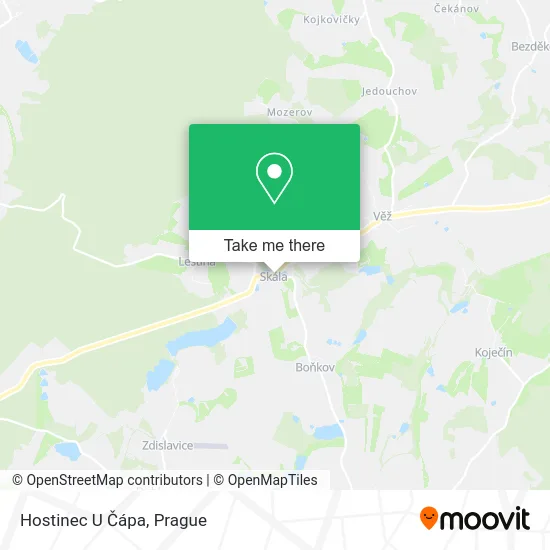 Карта Hostinec U Čápa