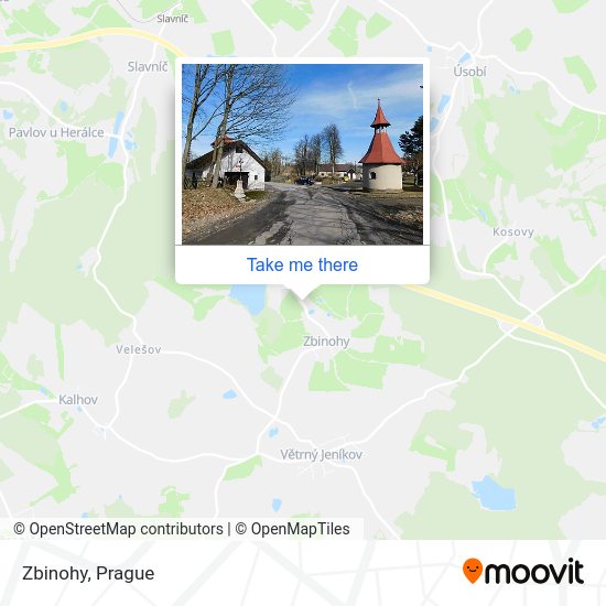Карта Zbinohy