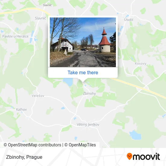 Карта Zbinohy