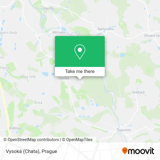 Карта Vysoká (Chata)