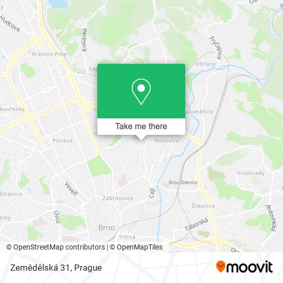 Zemědělská 31 map