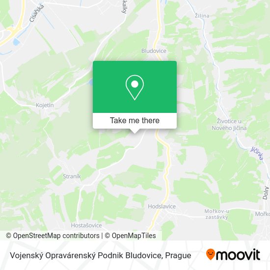 Vojenský Opravárenský Podnik Bludovice map