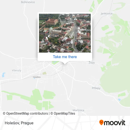 Карта Holešov