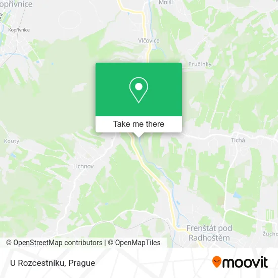 Карта U Rozcestníku