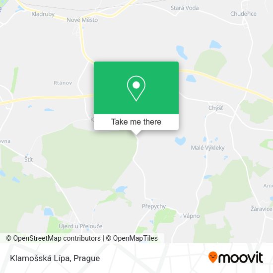 Klamošská Lípa map