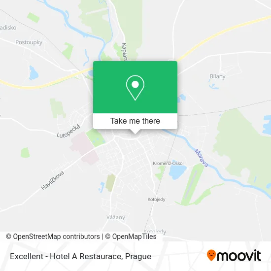 Excellent - Hotel A Restaurace map