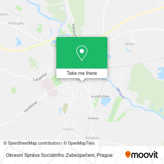 Okresní Správa Sociálního Zabezpečení map