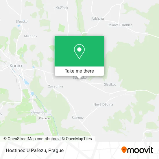 Карта Hostinec U Pařezu