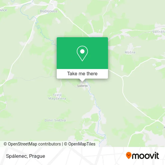 Карта Spálenec