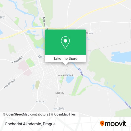 Obchodní Akademie map