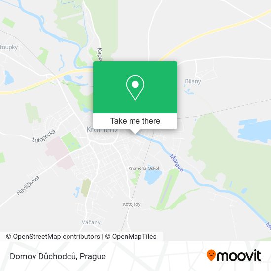 Domov Důchodců map