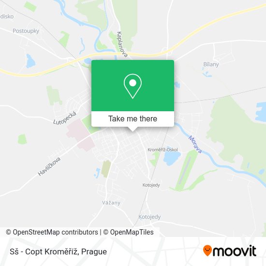 Sš - Copt Kroměříž map