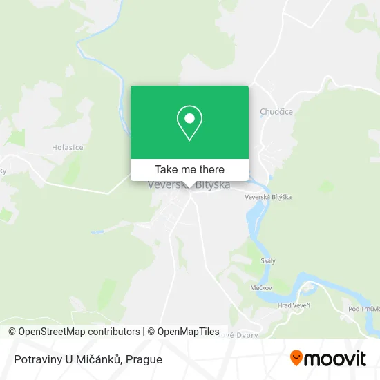 Карта Potraviny U Mičánků